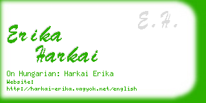 erika harkai business card